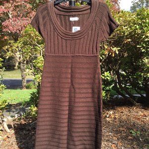 Calvin Klein Multi-Layers Design Sweater Dress